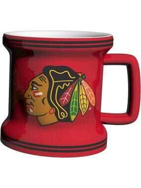NHL Blackhawks 2 Ounce Mini Mug Shot Glass Sculpted Boelter Brands Chicago New